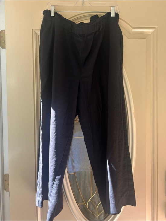 Ann Taylor Factory Pants - AnnTaylor Factory Woman's Black Elastic Waist Trousers